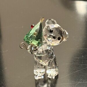 Swarovski glass animal figurine - bear Christmas tree